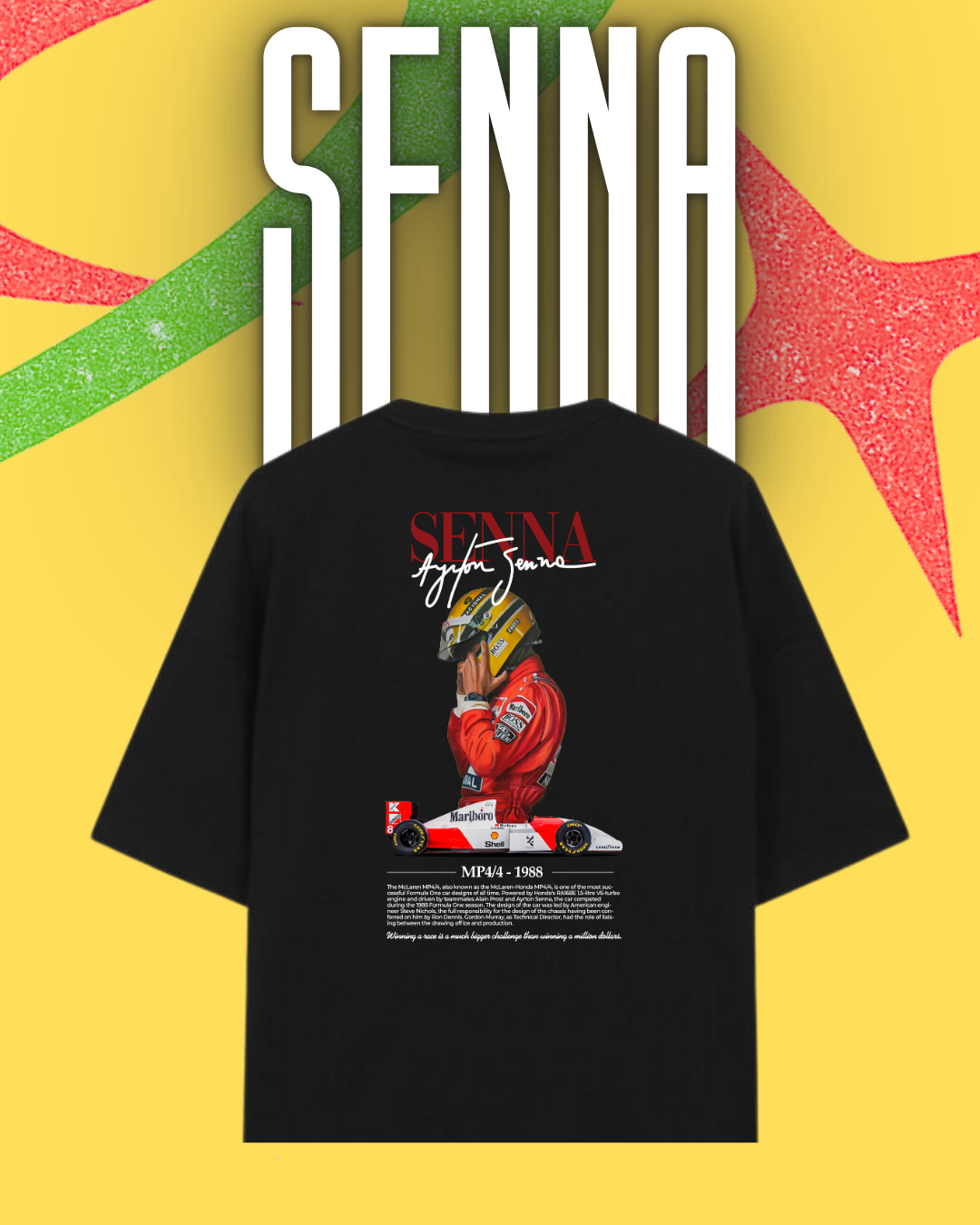 Ayrton Senna Graphic Shirt