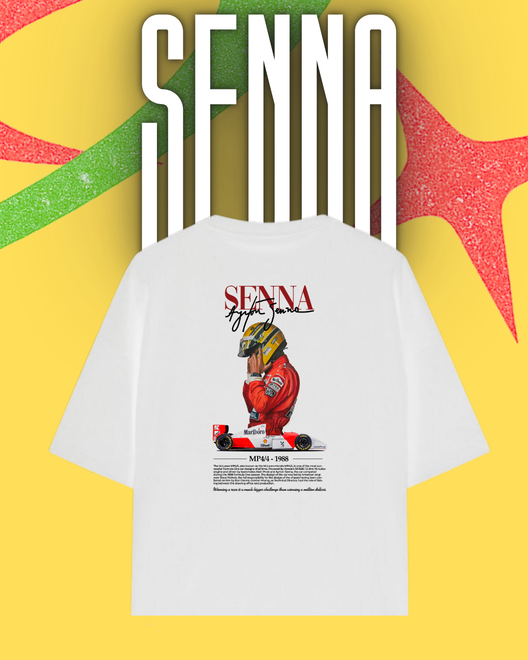 Ayrton Senna Graphic Shirt