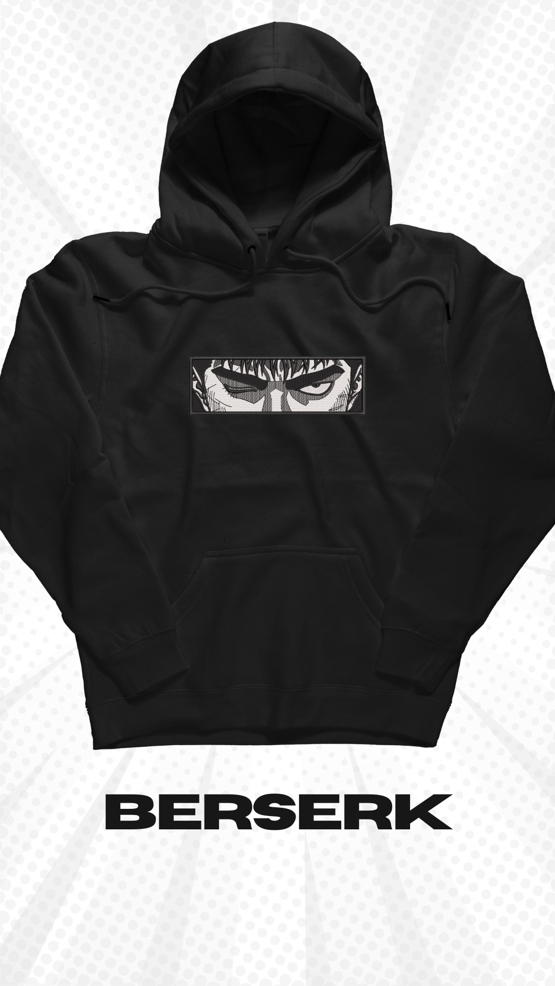Berserk Embroidery Hoodie