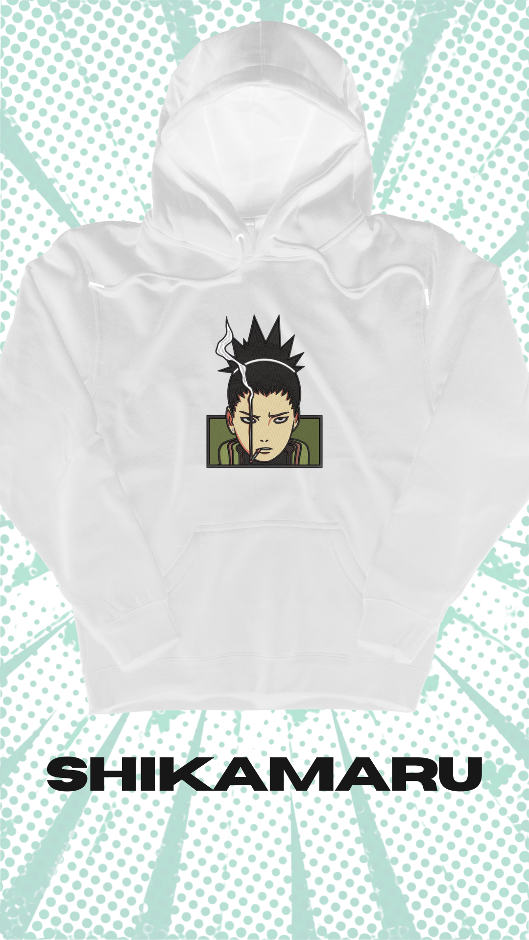 Shikamaru Naruto Embroidery Hoodie